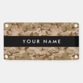 Desert Camouflage Pattern, Your name, Personalize 横断幕 (横)