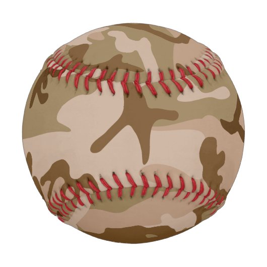 Desert Camouflage Pattern, Your name, Personalize 野球ボール (裏面)