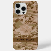 Desert Camouflage Pattern, Your name, Personalize Case-Mate iPhoneケース (裏面)