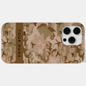 Desert Camouflage Pattern, Your name, Personalize Case-Mate iPhoneケース (裏面 (横))