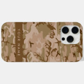 Desert Camouflage Pattern, Your name, Personalize Case-Mate iPhoneケース (裏面 (横))