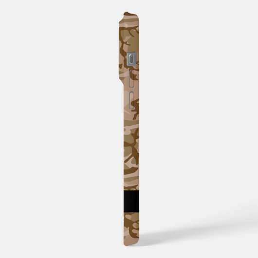 Desert Camouflage Pattern, Your name, Personalize iPhoneケース (左側面)