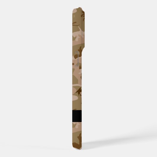 Desert Camouflage Pattern, Your name, Personalize iPhoneケース (右側面)