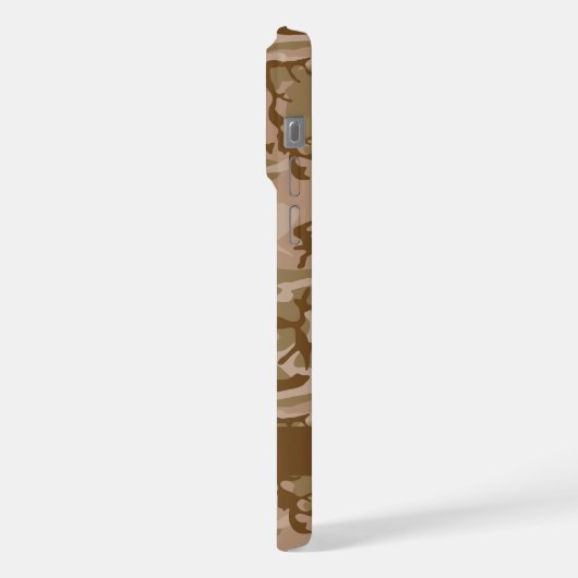 Desert Camouflage Pattern, Your name, Personalize iPhoneケース (左側面)