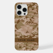 Desert Camouflage Pattern, Your name, Personalize iPhoneケース (裏面)