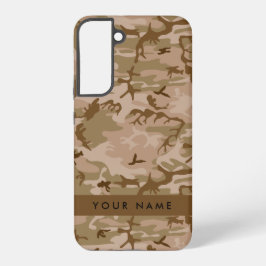Desert Camouflage Pattern, Your name, Personalize Samsung Galaxy S22+ケース