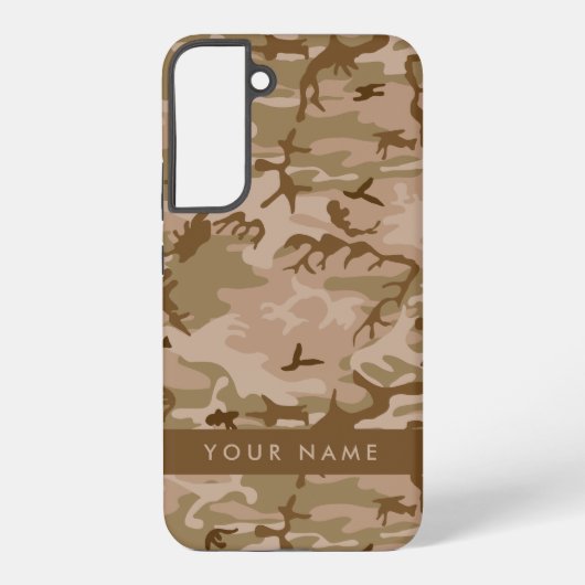 Desert Camouflage Pattern, Your name, Personalize Samsung Galaxyケース (裏面)