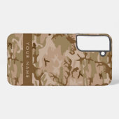 Desert Camouflage Pattern, Your name, Personalize Samsung Galaxyケース (裏面横)
