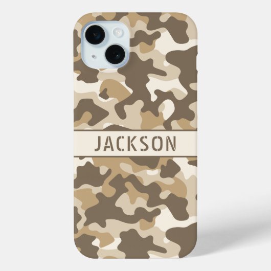 Desert Camouflage Personalized Case-Mate iPhoneケース (裏面)