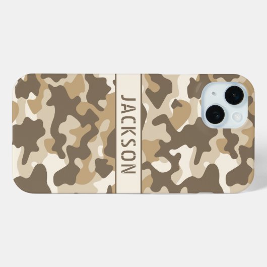 Desert Camouflage Personalized Case-Mate iPhoneケース (裏面 (横))