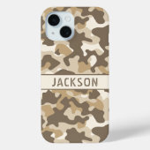 Desert Camouflage Personalized Case-Mate iPhoneケース (裏面)