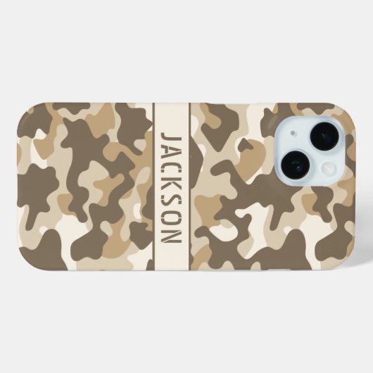 Desert Camouflage Personalized Case-Mate iPhoneケース (裏面 (横))