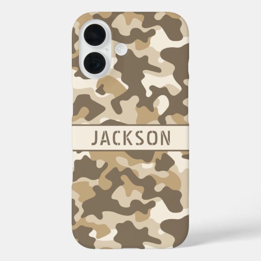 Desert Camouflage Personalized Case-Mate iPhoneケース (裏面)