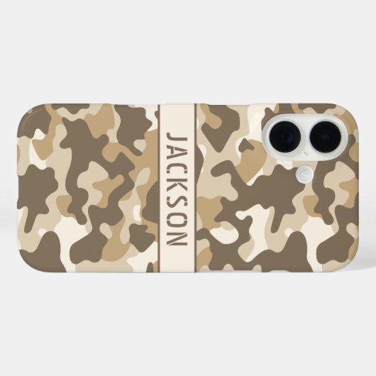 Desert Camouflage Personalized Case-Mate iPhoneケース (裏面 (横))