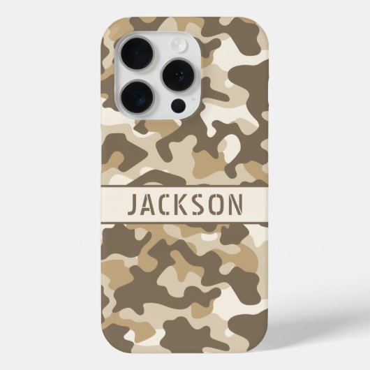 Desert Camouflage Personalized Case-Mate iPhoneケース (裏面)