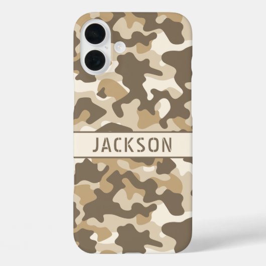 Desert Camouflage Personalized Case-Mate iPhoneケース (裏面)