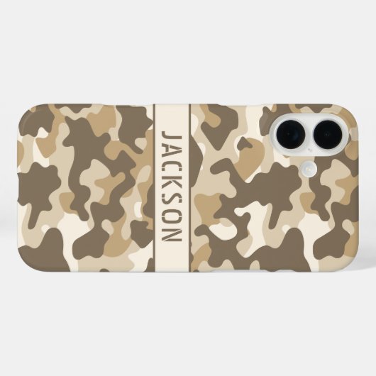 Desert Camouflage Personalized Case-Mate iPhoneケース (裏面 (横))