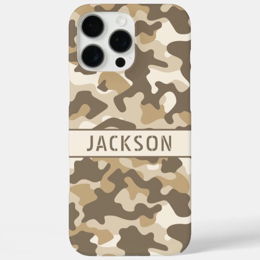 Desert Camouflage Personalized Case-Mate iPhoneケース (裏面)