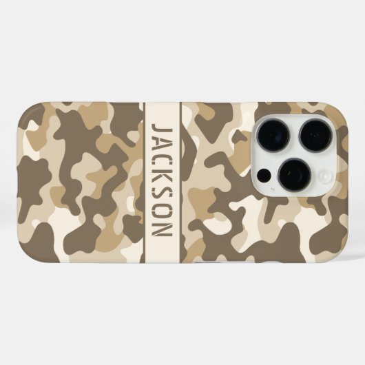 Desert Camouflage Personalized Case-Mate iPhoneケース (裏面 (横))
