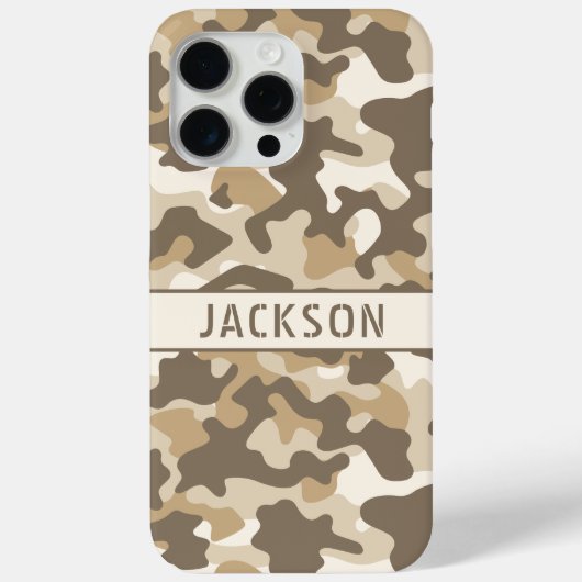 Desert Camouflage Personalized Case-Mate iPhoneケース (裏面)