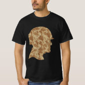 Desert Camouflage Soldier with Helmet Tシャツ (正面)