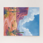 Desert Canyon | Cactus Nature Landscape ジグソーパズル (横)