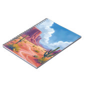 Desert Canyon | Cactus Nature Landscape ノートブック (左側)