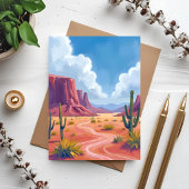 Desert Canyon | Cactus Nature Landscape Card