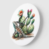 Desert Chuckwalla ラージ壁時計 (傾斜)