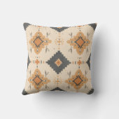 Desert Clay & Charcoal Pattern クッション (裏面)