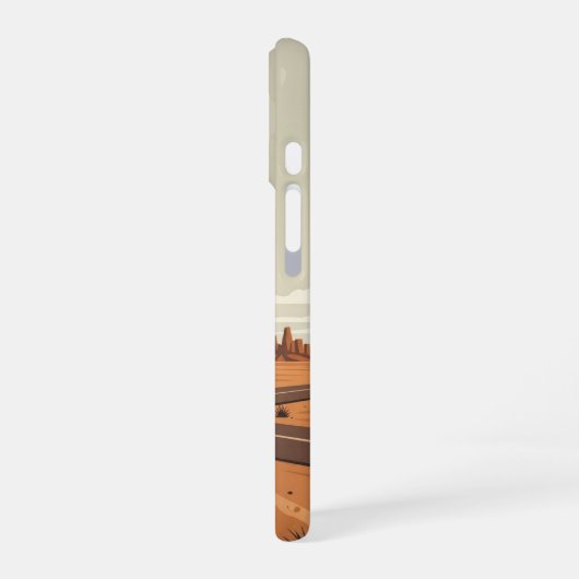 Desert Crossroads iPhone 16ケース (左側面)