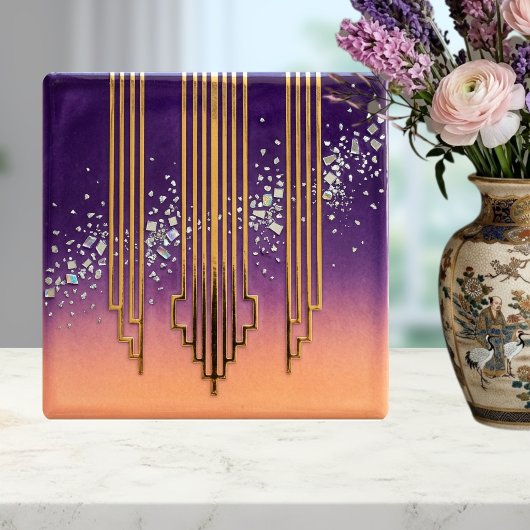 Desert Disco Lattice CrystalOmbre Diamond & Orange タイル