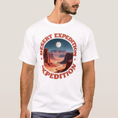 Desert Expedition Vintage Travel Poster Tシャツ (正面)