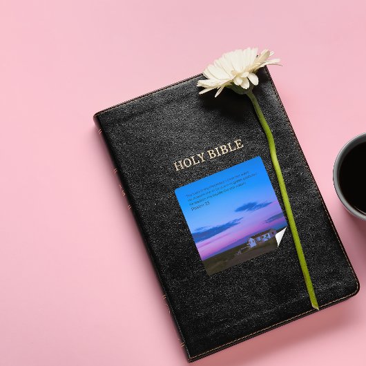 Desert Faith Collection – Psalm 23:1-2 Sticker スクエアシール