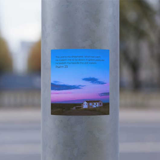 Desert Faith Collection – Psalm 23:1-2 Sticker スクエアシール