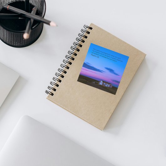 Desert Faith Collection – Psalm 23:1-2 Sticker スクエアシール