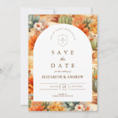 Desert Floral Arch Wedding セーブザデート (正面)