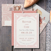 Desert Flowers Western Wedding Invitation 招待状