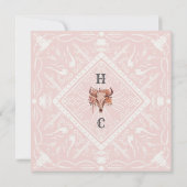 Desert Flowers Western Wedding Invitation 招待状 (裏面)