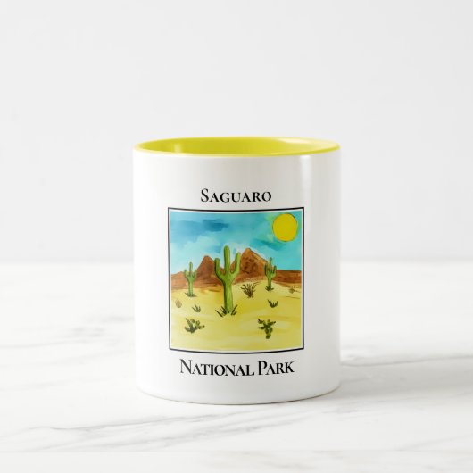 Desert Giants of Saguaro ツートーンマグカップ (中央)