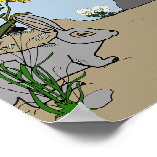 Desert Girl and Animals poster ポスター (角)