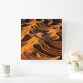 Desert Harmony スクエア壁時計 (ホーム)