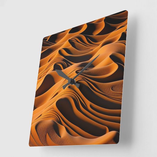 Desert Harmony スクエア壁時計 (傾斜)