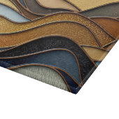 Desert Hills Sand Gold Mosaic Fine Art カッティングボード (角)