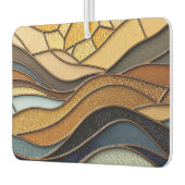 Desert Hills Sand Gold Mosaic Fine Art カーエアーフレッシュナー (左)