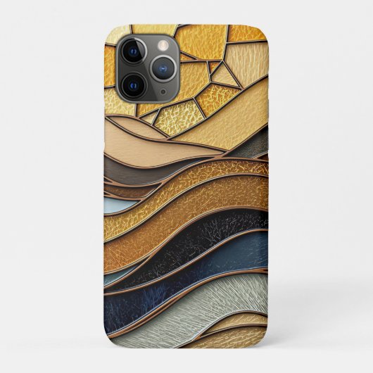 Desert Hills Sand Gold Mosaic Fine Art Case-Mate iPhoneケース (裏)