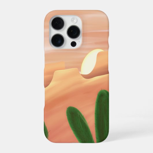 Desert Horizon – iPhone 16 Pro カバー (裏面)