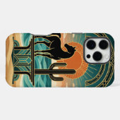 Desert Horse Silhouette , iPhone 16 Pro Max Case  iPhoneケース (裏面横)