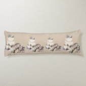 Desert Hyena Birthday – Minimal Botanical Illustra ボディピロー (裏面)