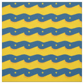 Desert in the night - a blue and yellow pattern ファブリック (見本)